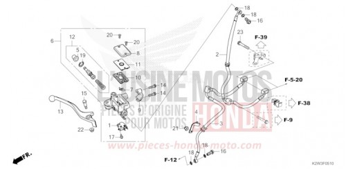 MAITRE-CYLINDRE DE FREIN AVANT CYLINDRE ST125AP de 2023